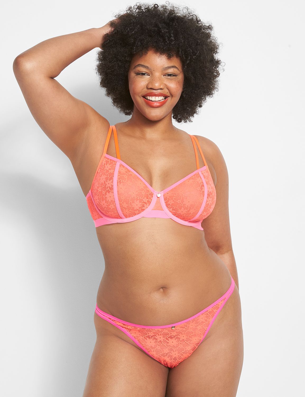 All-Over Lace Unlined Demi Bra