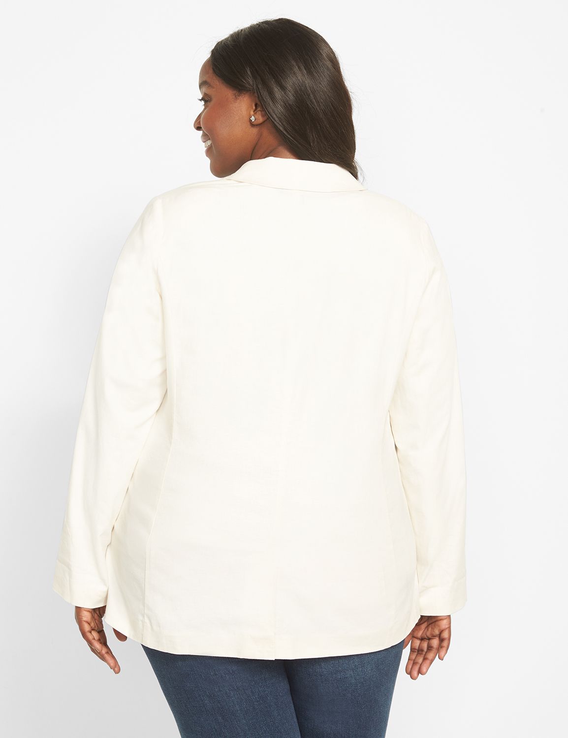 One Button Bryant Blazer - Linen 11 Product Image 2