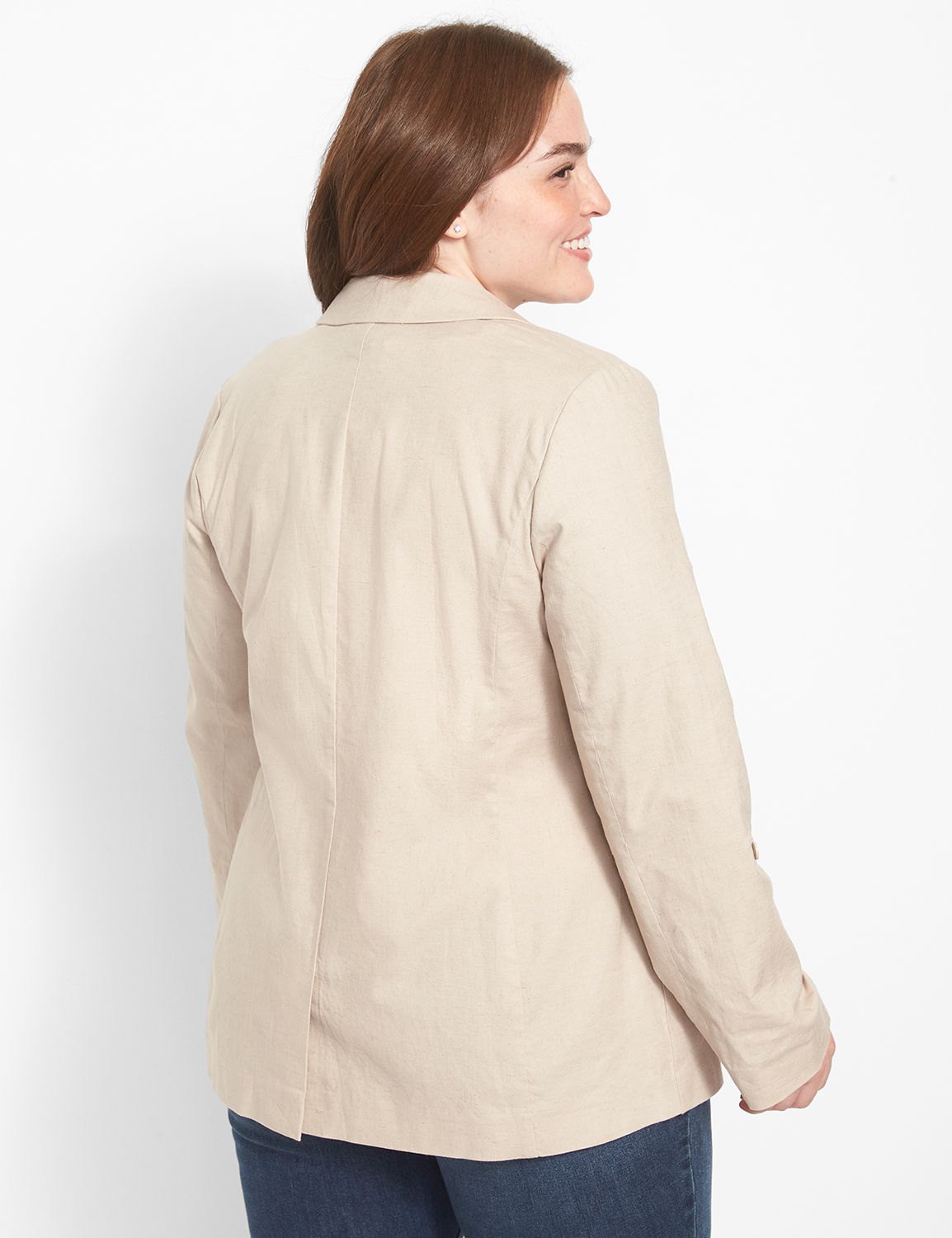 One Button Bryant Blazer - Linen 11 Product Image 2
