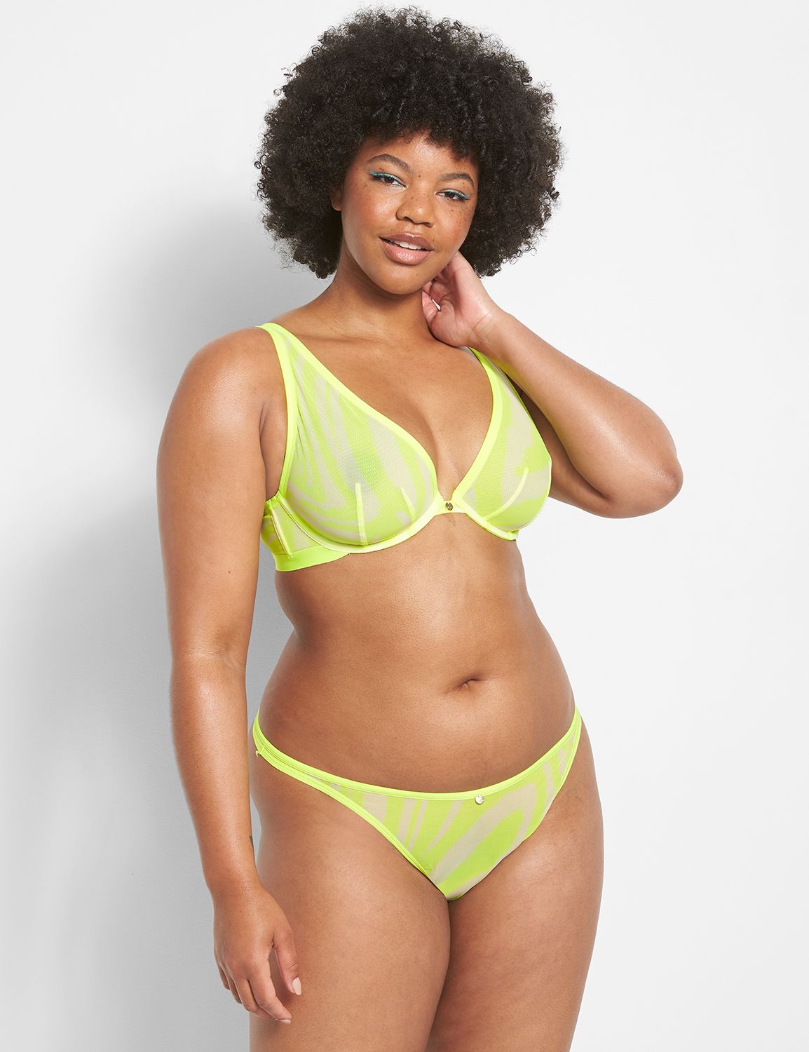 High apex store plunge bra