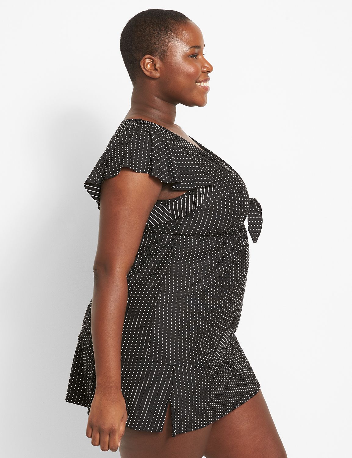 Flutter Sleeve Tankini 1125981 LaneBryant