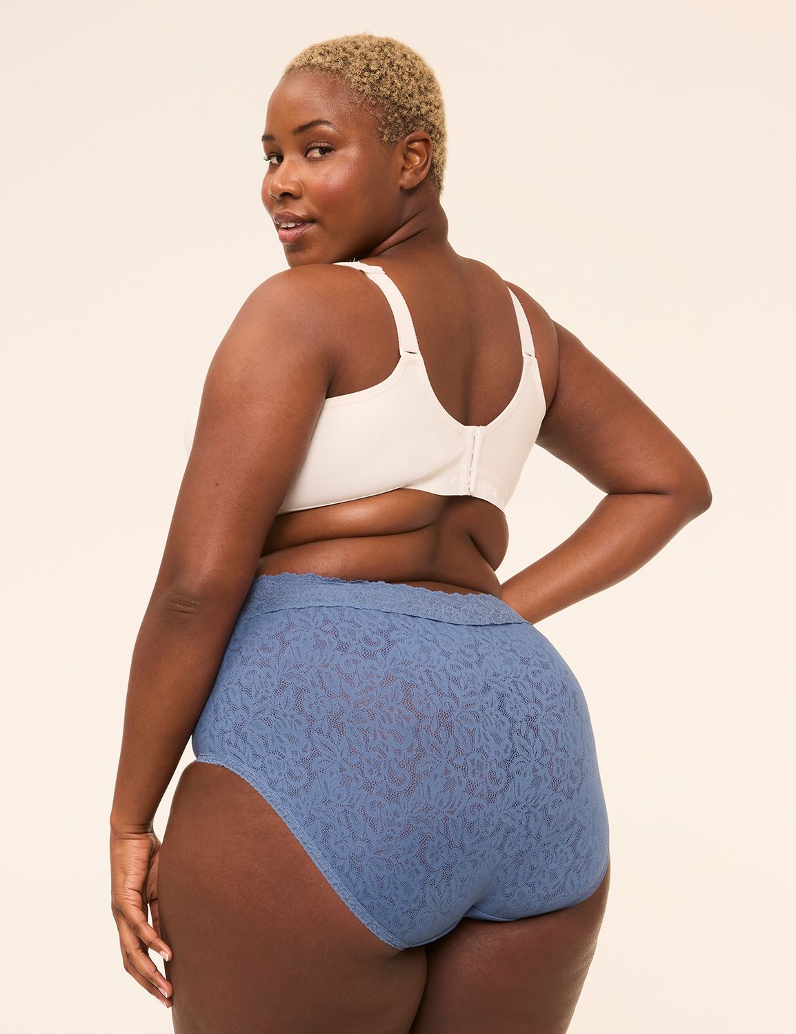 Stretch Lace High-Leg Brief Panty