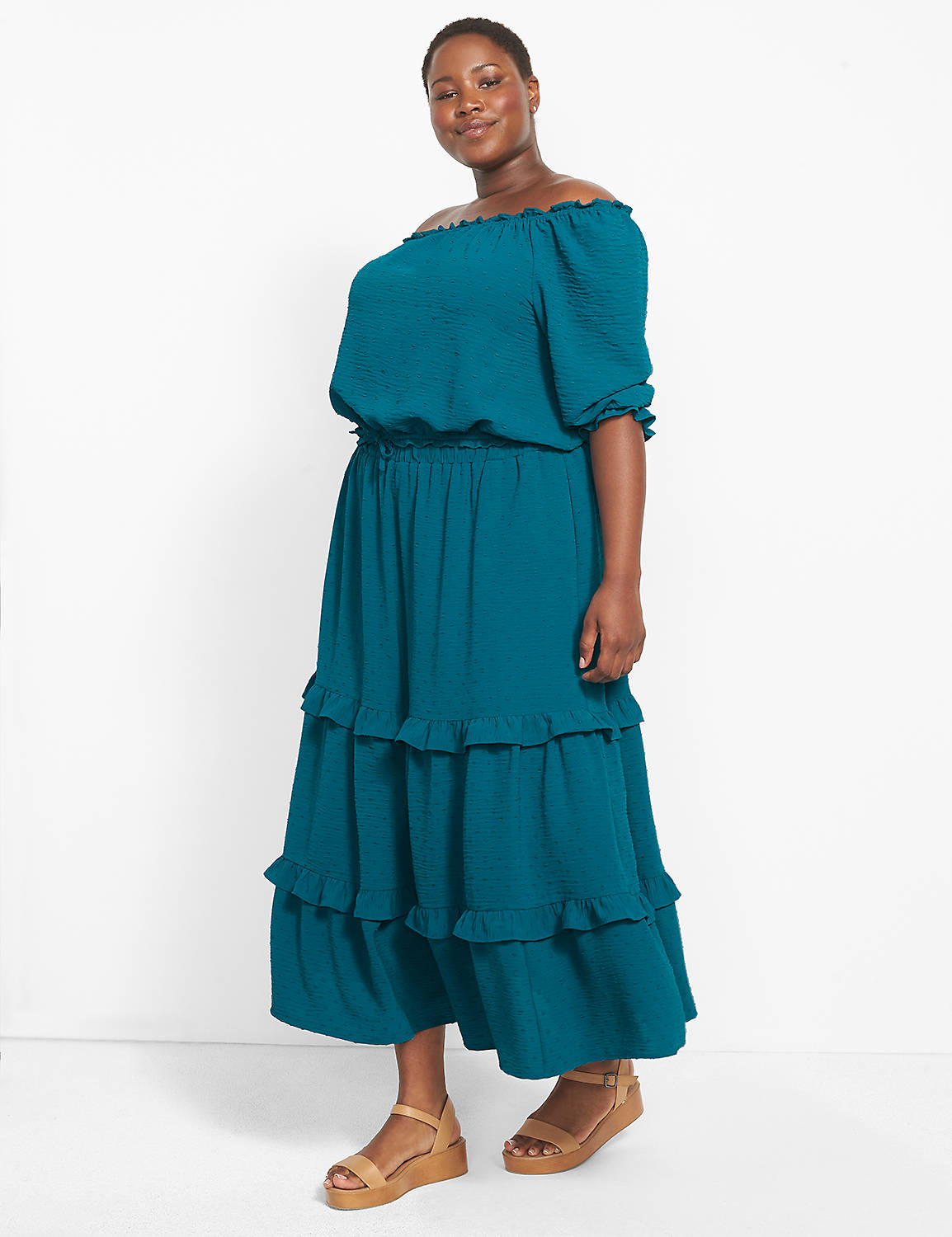 Pull On Tiered Maxi Skirt (Matchbac Product Image 1