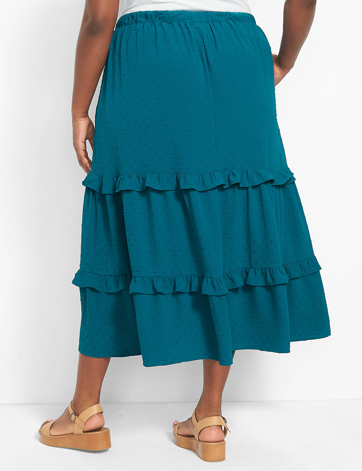 Pull On Tiered Maxi Skirt (Matchbac Product Image 2