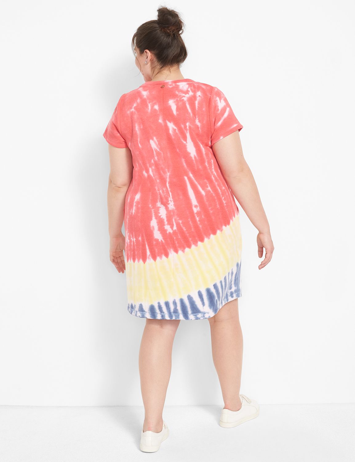 LIVI Short Sleeve Sweatshirt Dress - Tie-Dye
