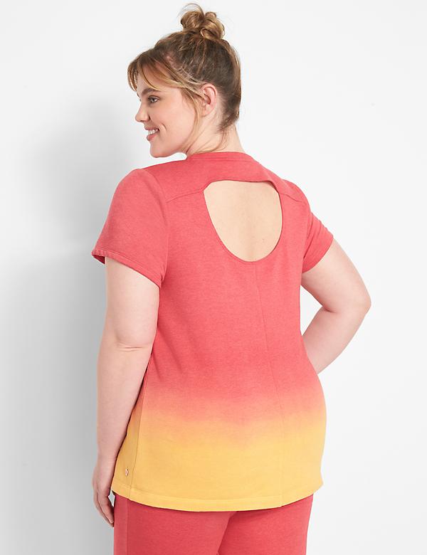 LIVI Short-Sleeve Scoop-Neck Sweatshirt - Back Detail
