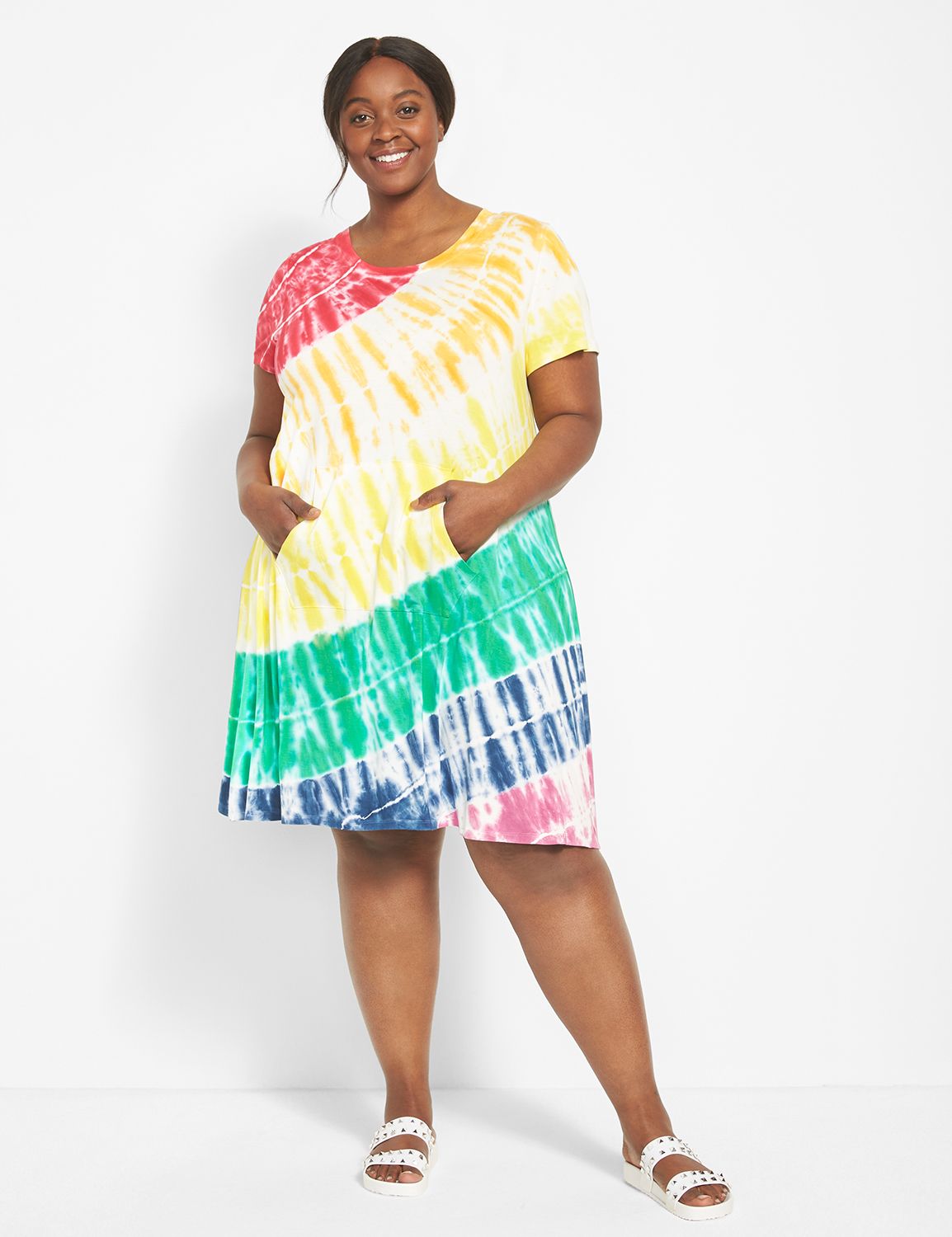 Lane bryant clearance tie dye dress