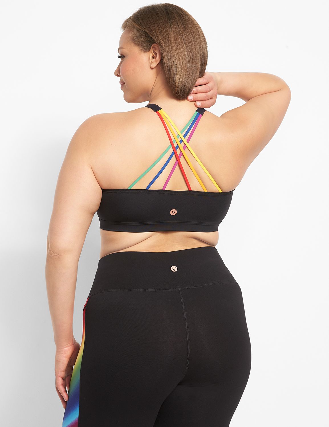 LIVI Wireless Low-Impact Wicking Sport Bra - Pride Strappy Back