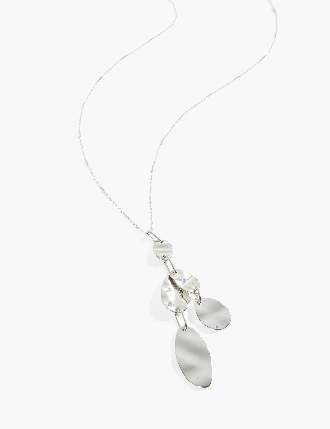 LONG CLUSTER HAMMERED PENDANT Product Image 1