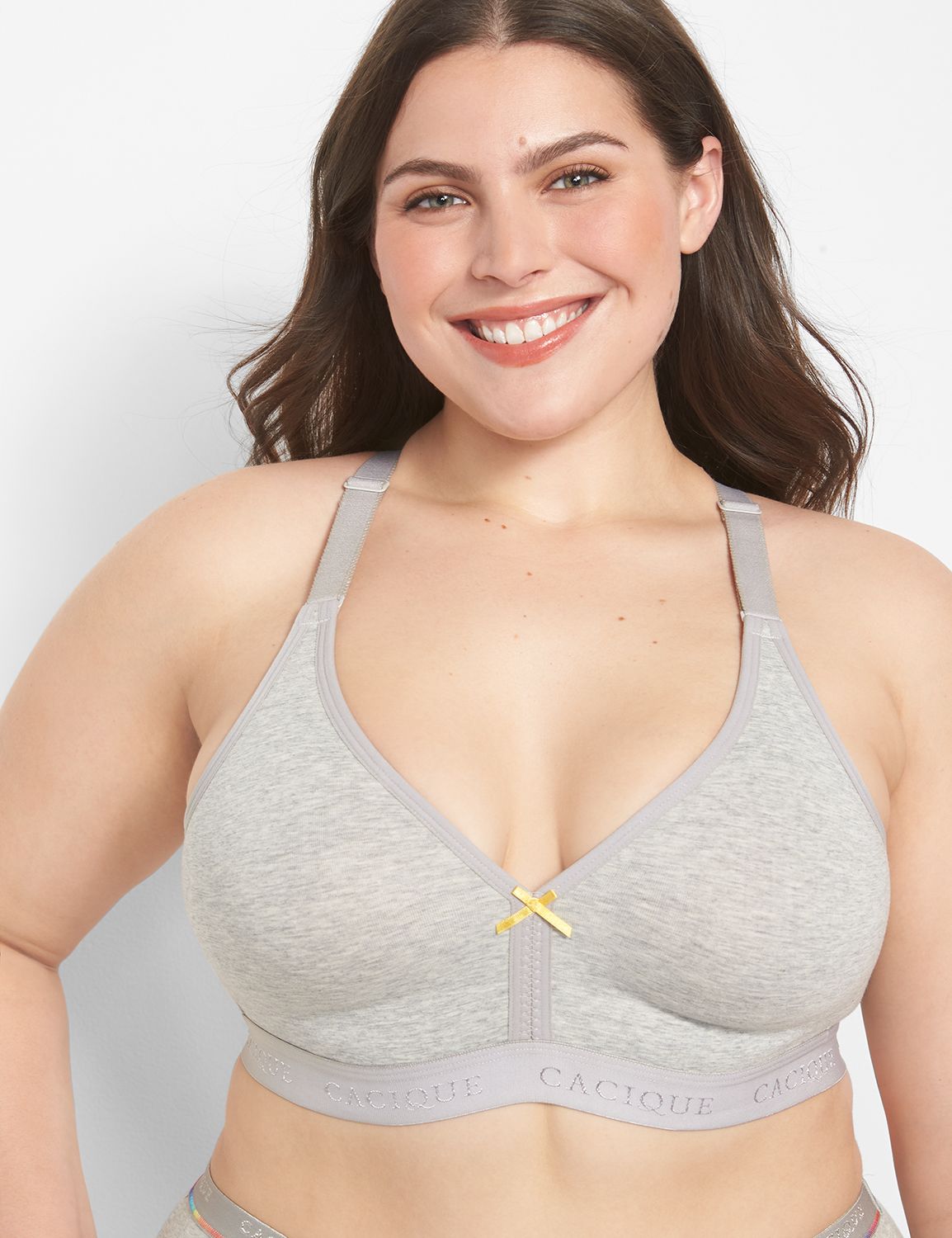Cotton Unlined No-Wire Bra with Lace