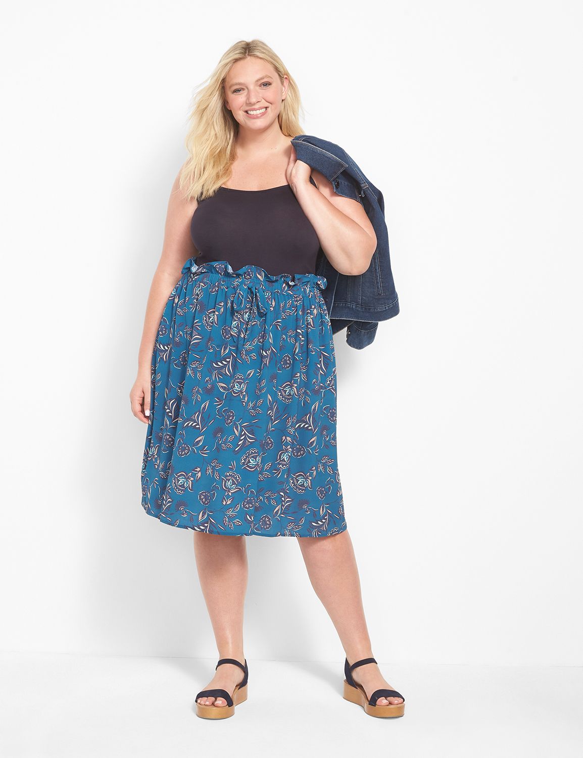 Paperbag skirt plus shop size