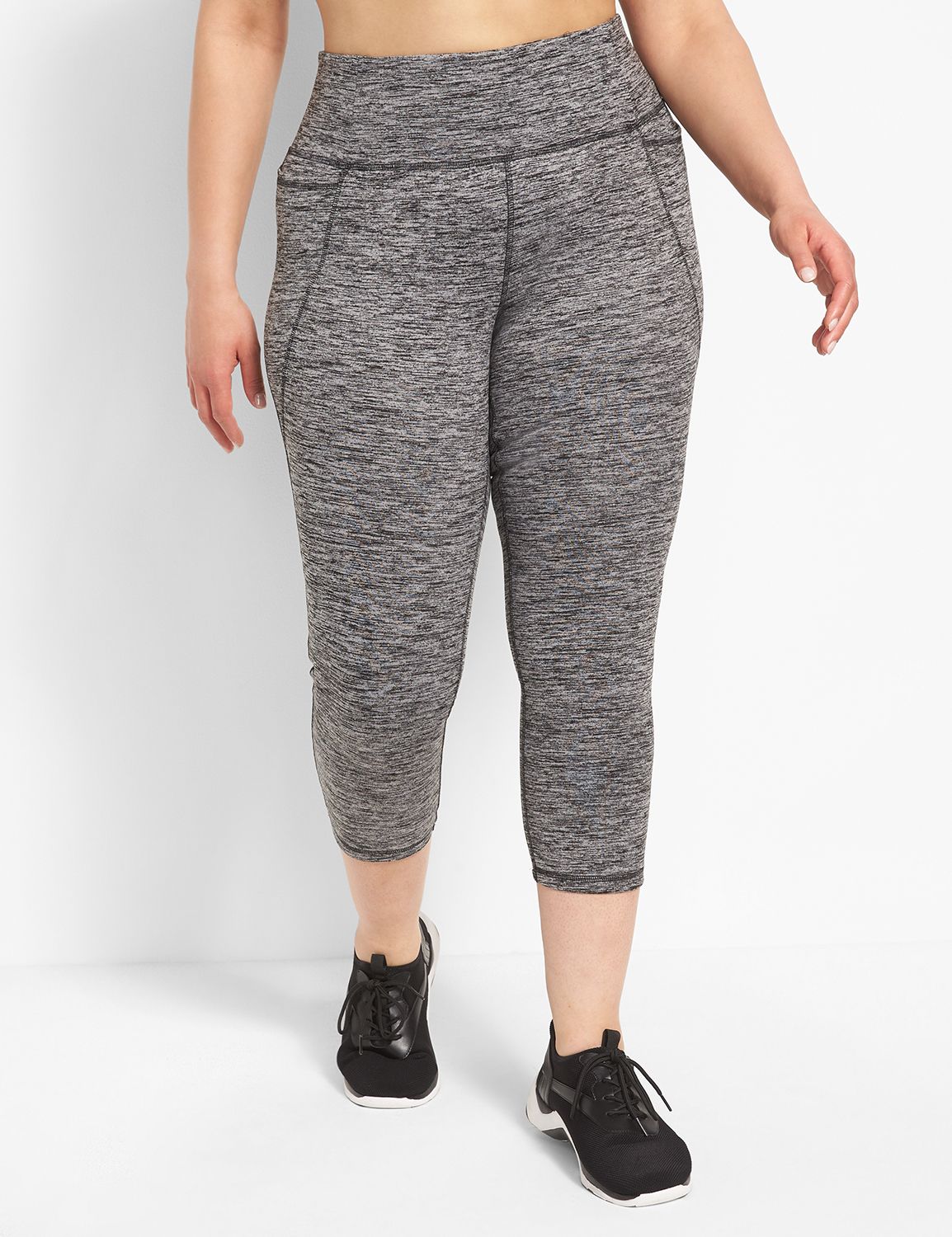 LIVI High-Rise Wicking Capri Legging - Spacedye