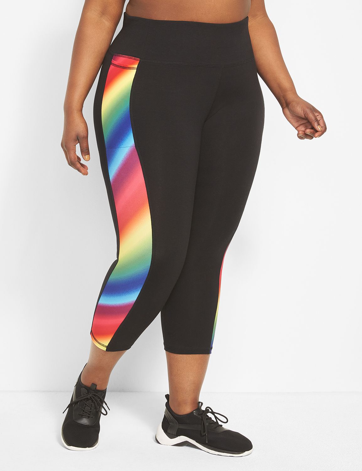 LIVI High-Rise Wicking Capri Legging With Pockets - Colorblock