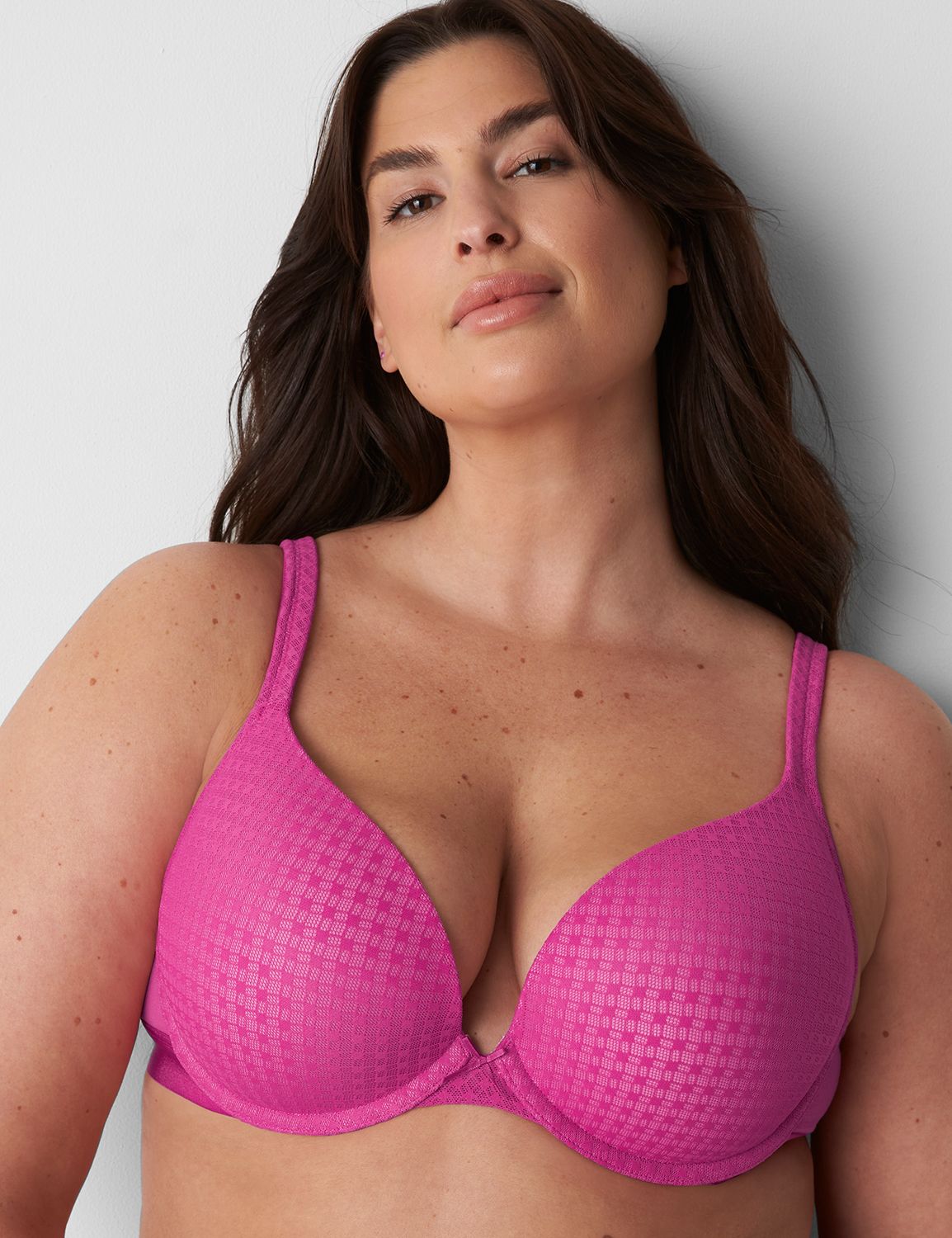 Cotton Boost Plunge AO Geo Lace Shi Product Image 1
