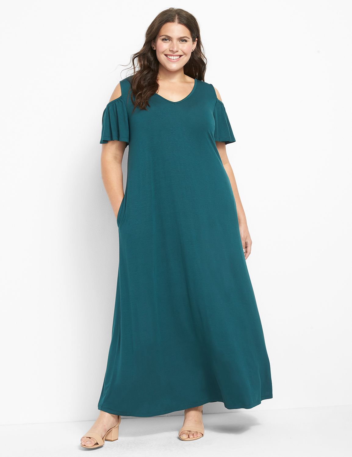 Lane bryant 2025 cold shoulder dress