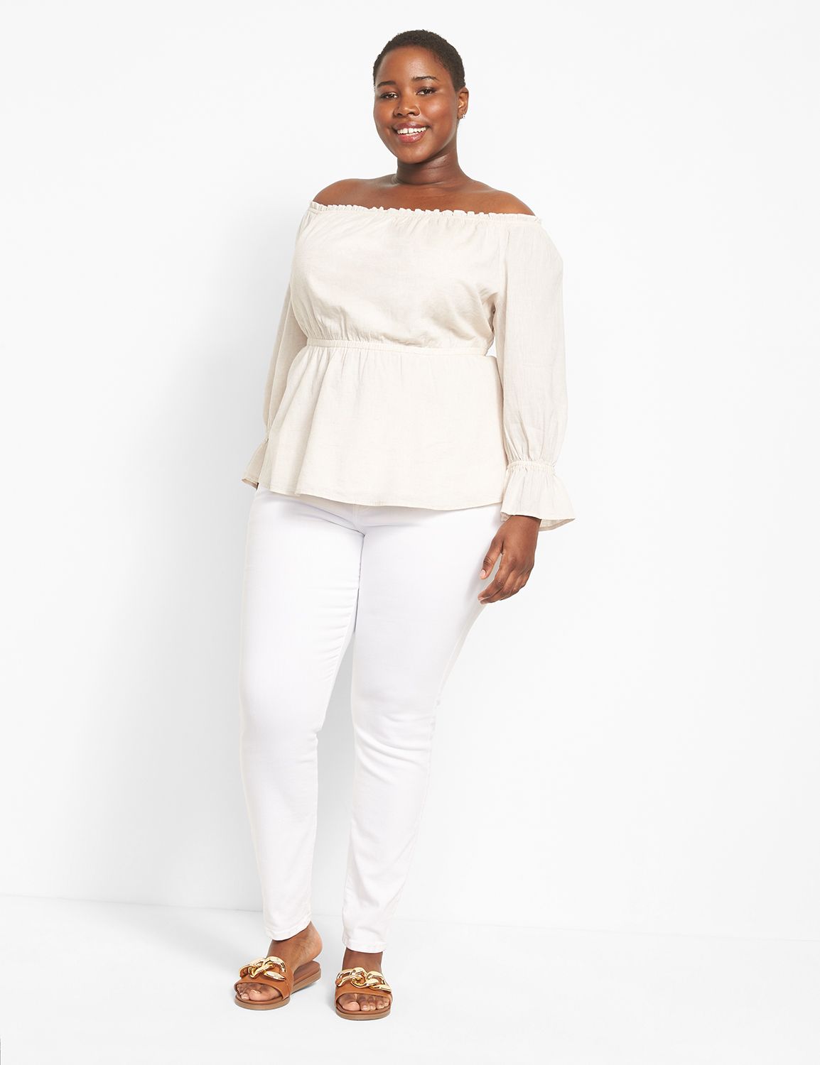 Fitted Off-the-Shoulder Top