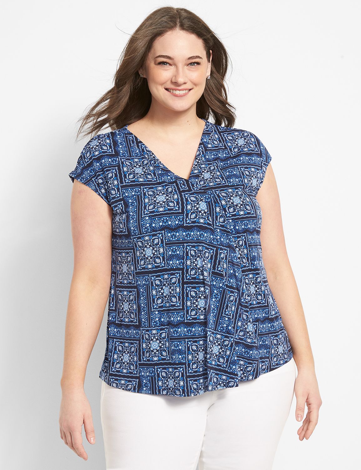 1110728 Matte Jersey Pleat Front To Product Image 1