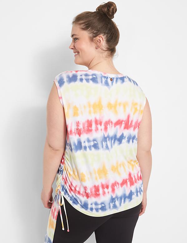 LIVI Tank With Shirred Sides - Tie-Dye