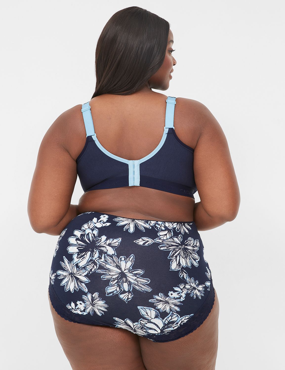 Cotton High Waist Brief Stretch Lac | LaneBryant