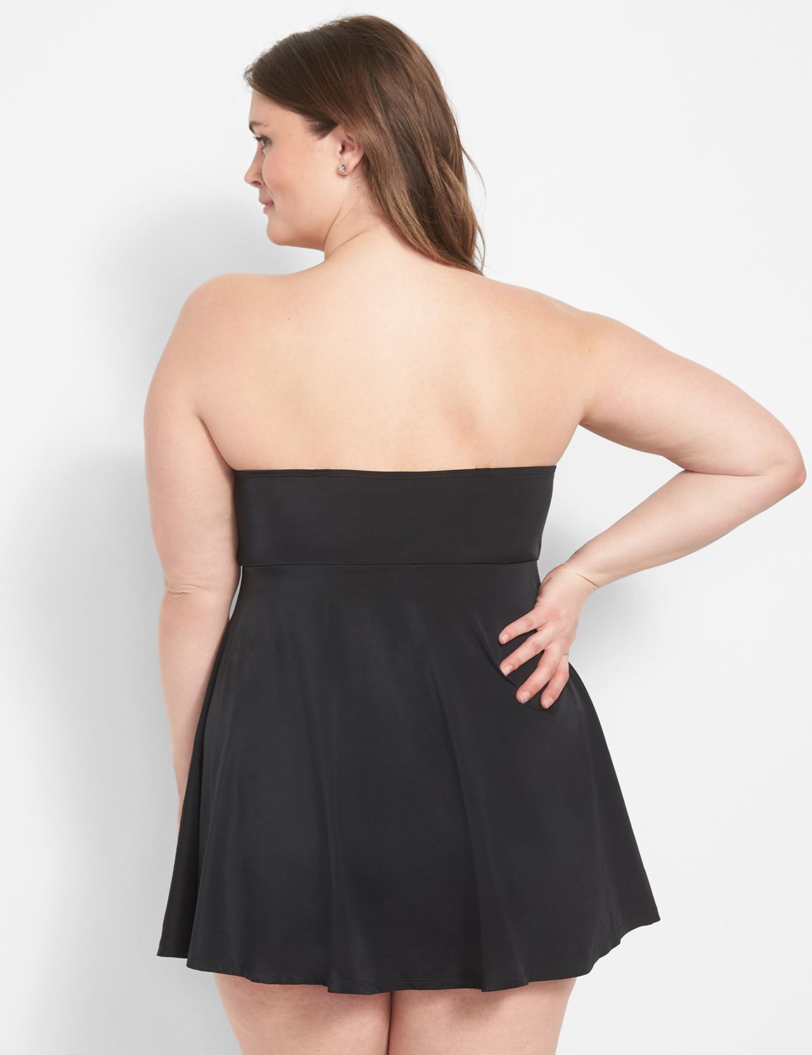 NW Strapless Swim Dress 1126270 LaneBryant