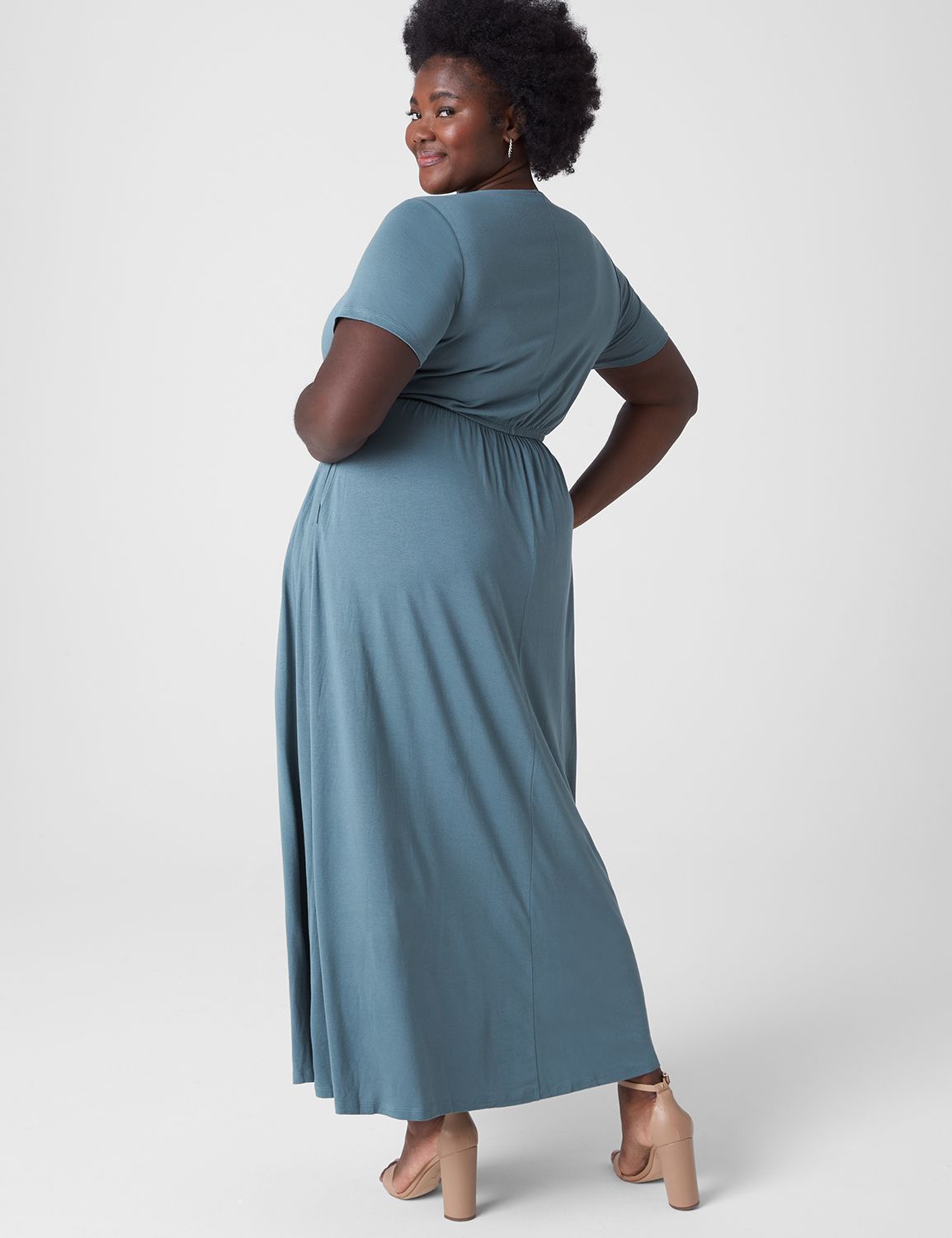gradient maxi dress Ethel Cut-out Gradient Maxi Slip Dress
