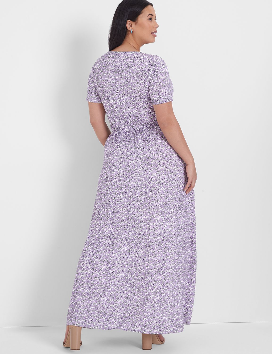 Short Sleeve V Neck CF Waist Knot M Product Image 2