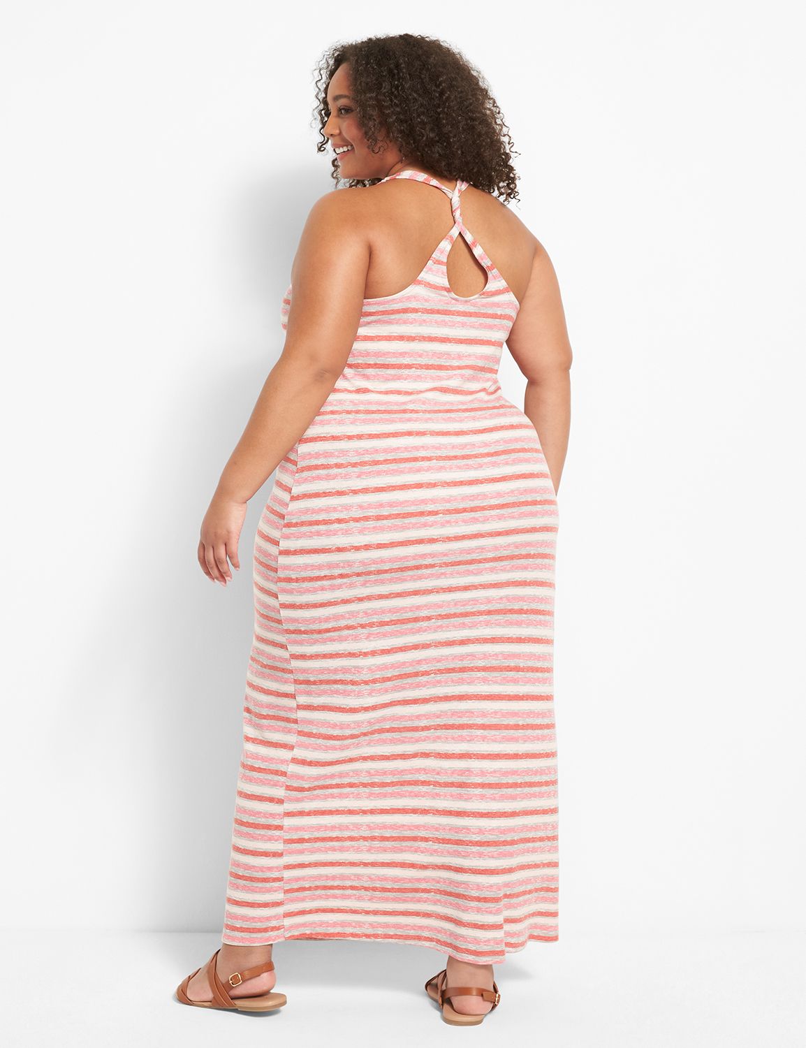 Sleeveless Crew Neck Twist Back Max Product Image 2