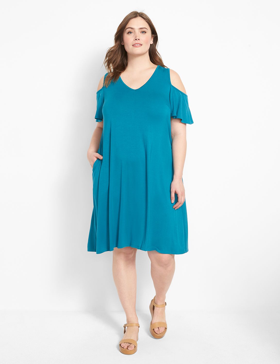 Lane bryant shop cold shoulder dress