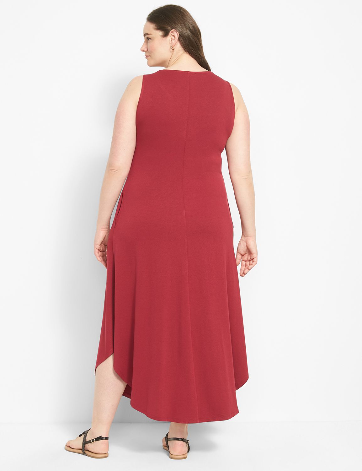 Sleeveless Curved Hem Tank Dress 11 Product Image 2