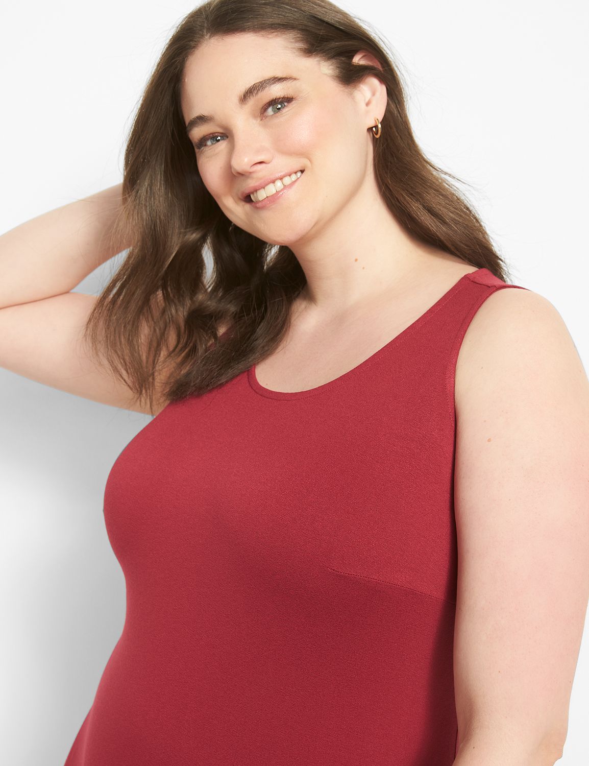 Sleeveless Curved Hem Tank Dress 11 Product Image 3