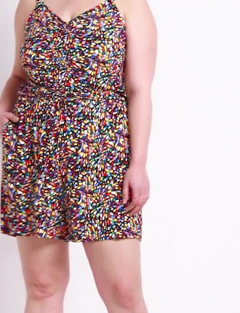 Sleeveless Ruched Front Neckline Ro image number 0