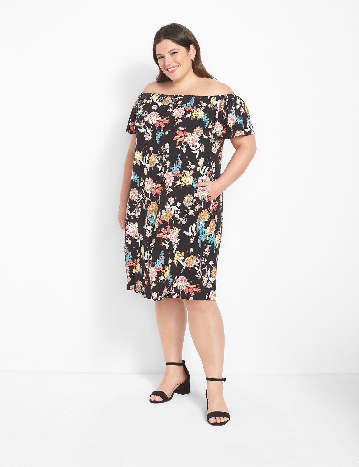 Four Way Off The Shoulder A Line Dr Product Image 4