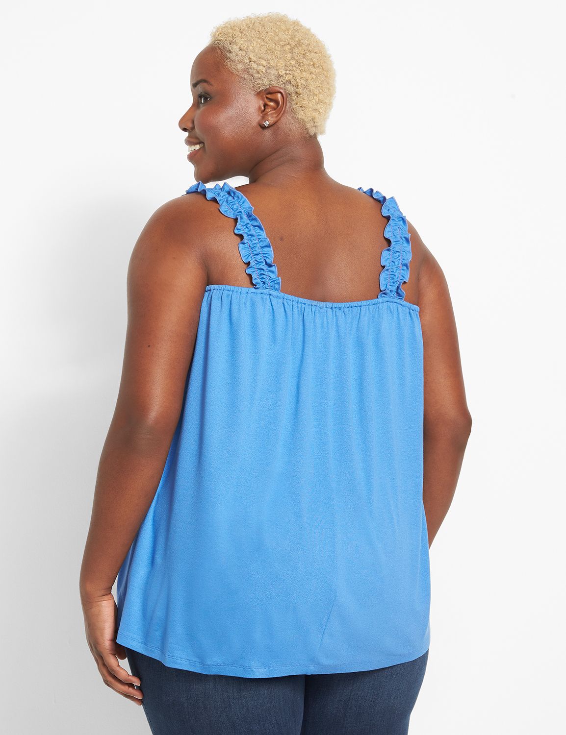 Sleeveless Square Neck Strap Swing Product Image 2