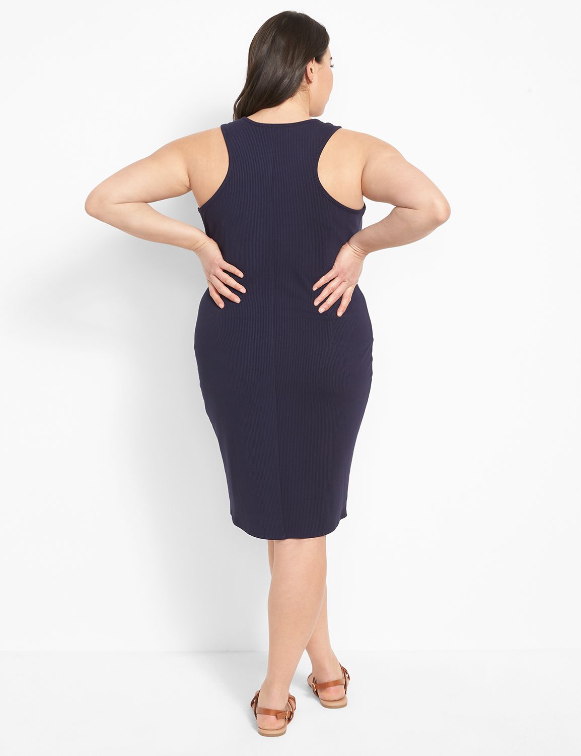 high neck ribbed bodycon dress Ribbed Bodycon Midi Dress  Met Jeans