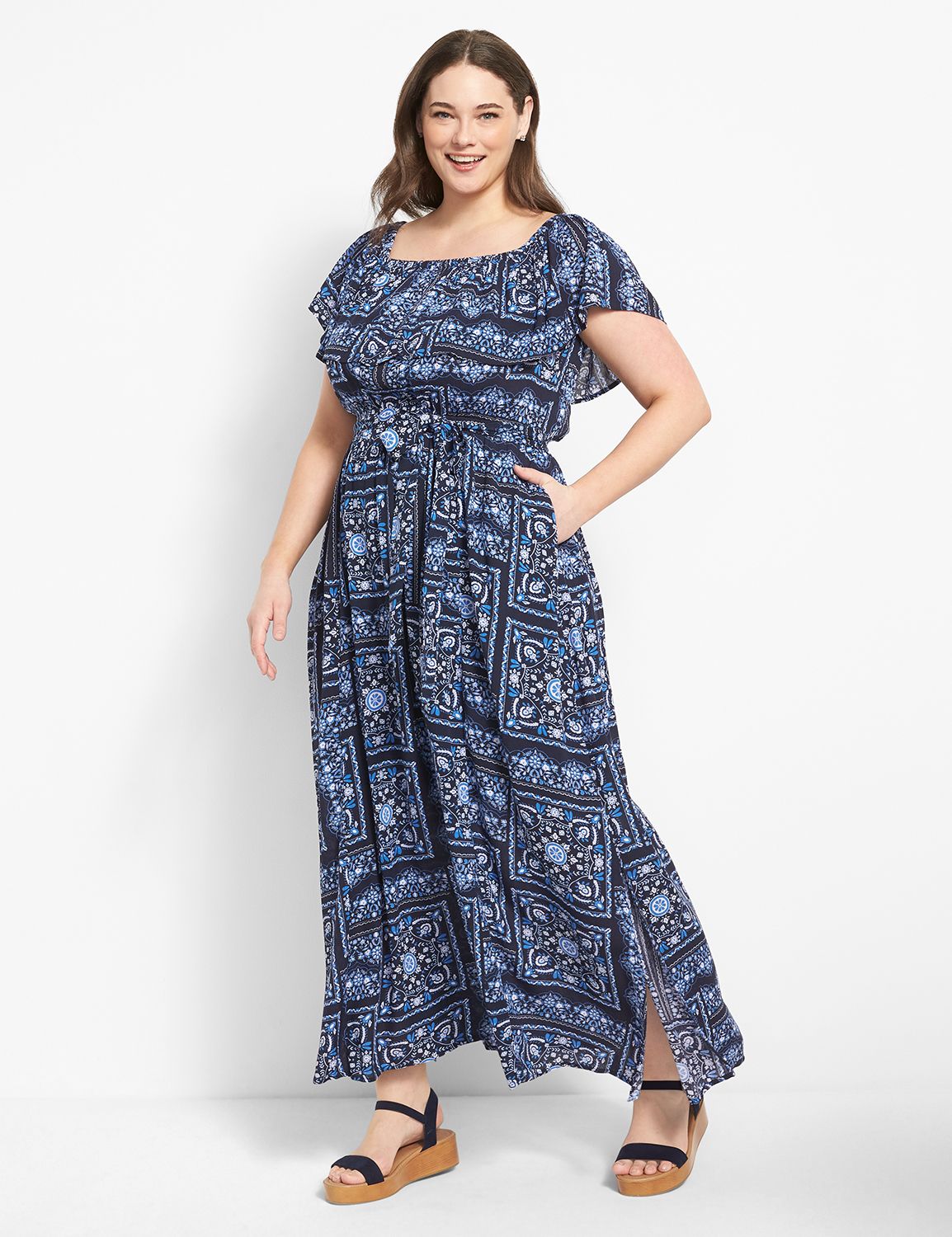 Lane bryant off the shoulder dress hotsell