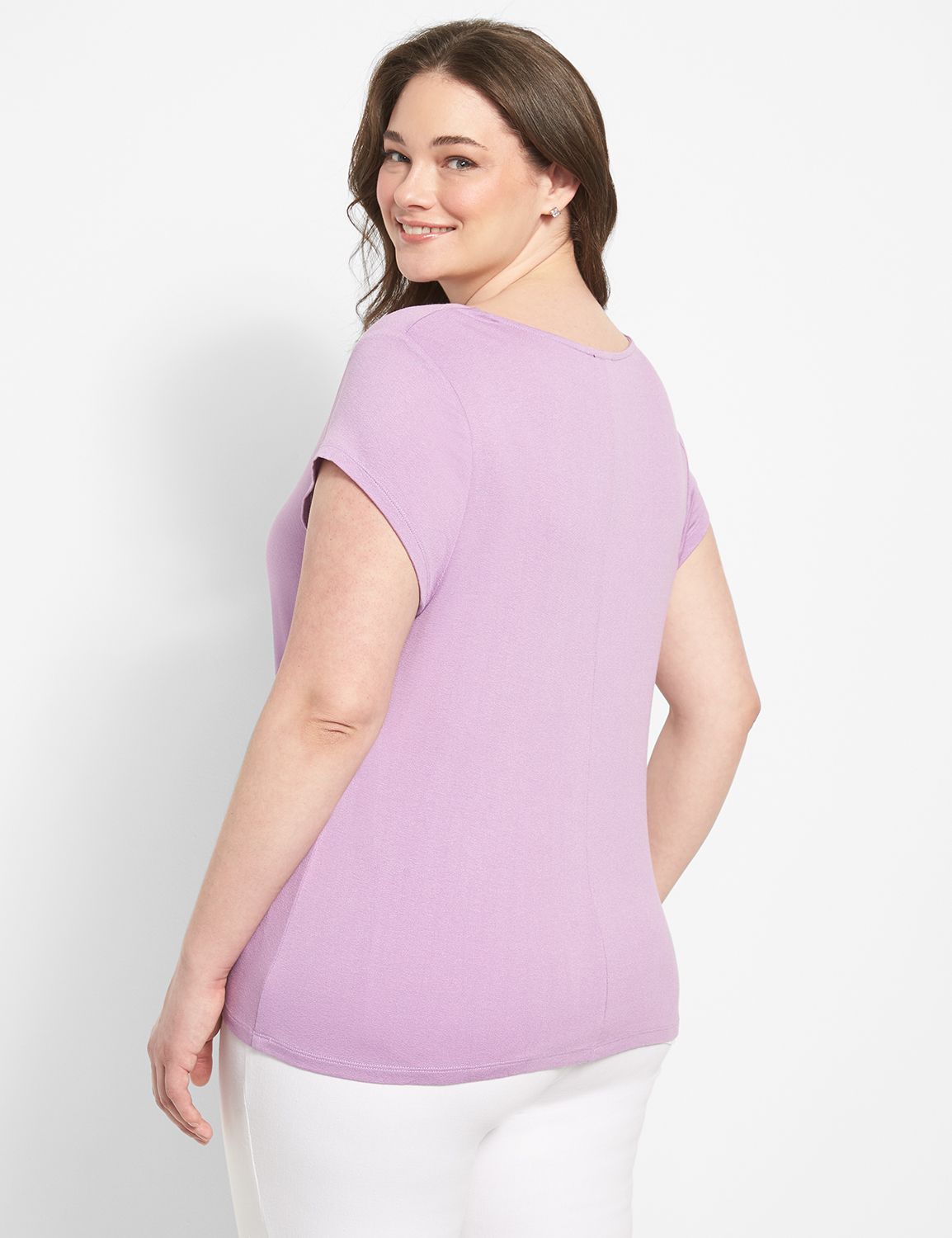 Cap Sleeve Cowl Neck Top Product Image 2