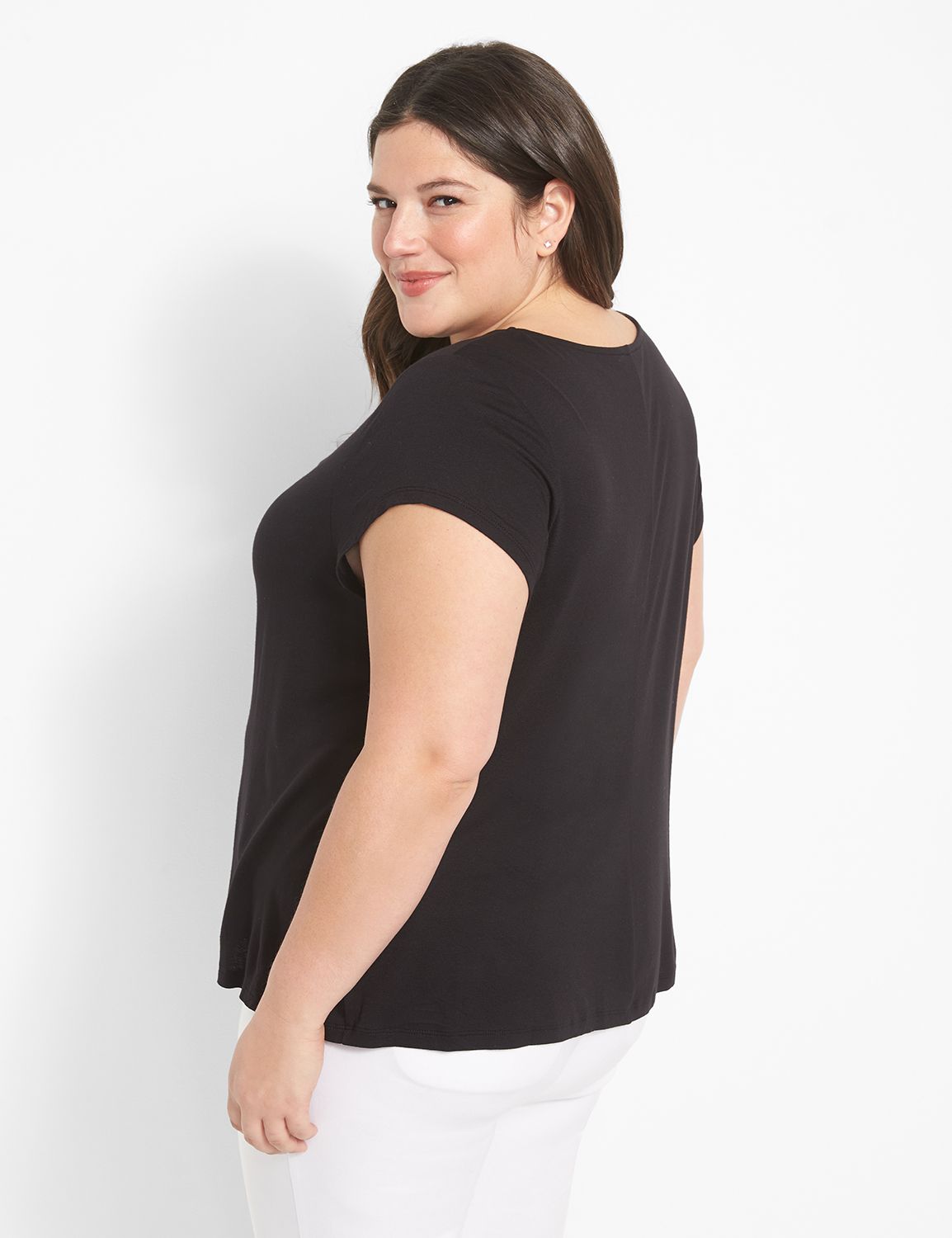 Cap Sleeve Cowl Neck Top