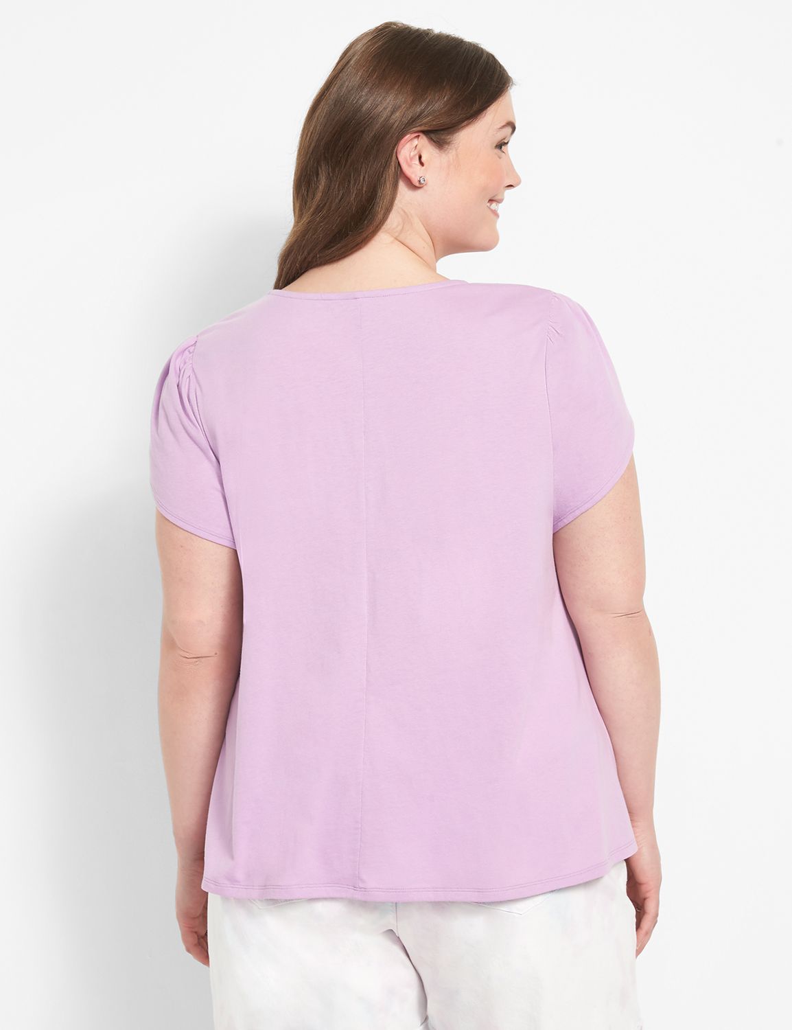 Short Tulip Sleeve Scoop Neck Swing Product Image 2