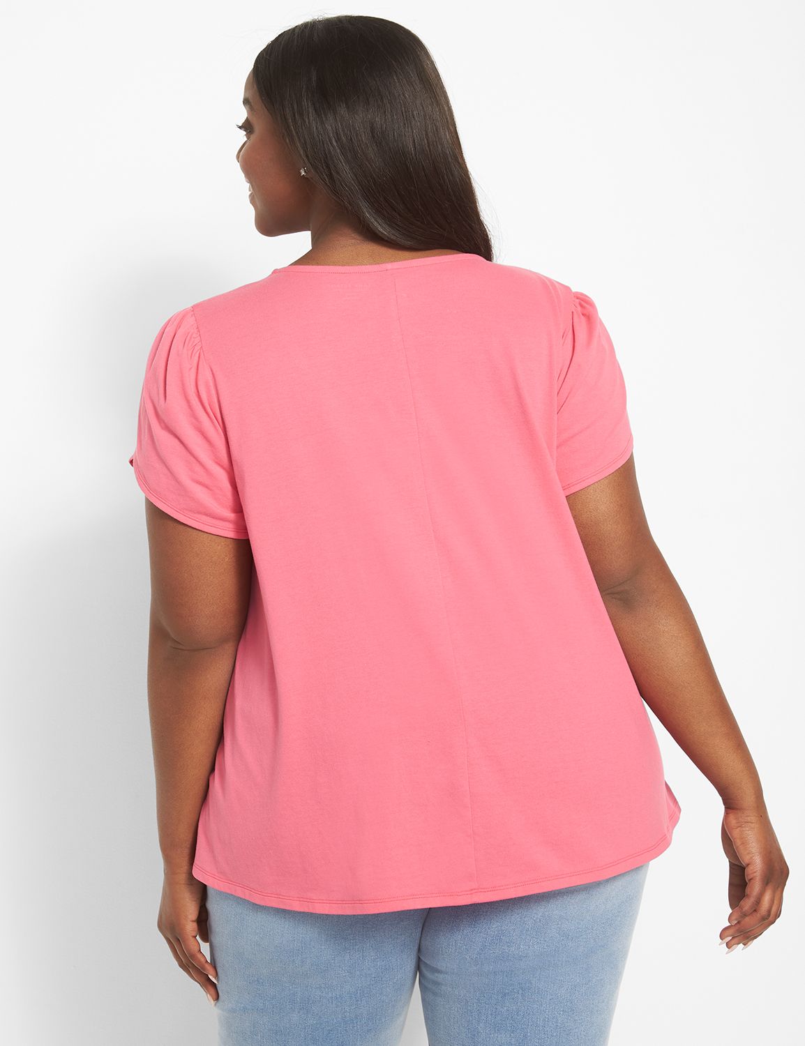 Short Tulip Sleeve Scoop Neck Swing Product Image 2