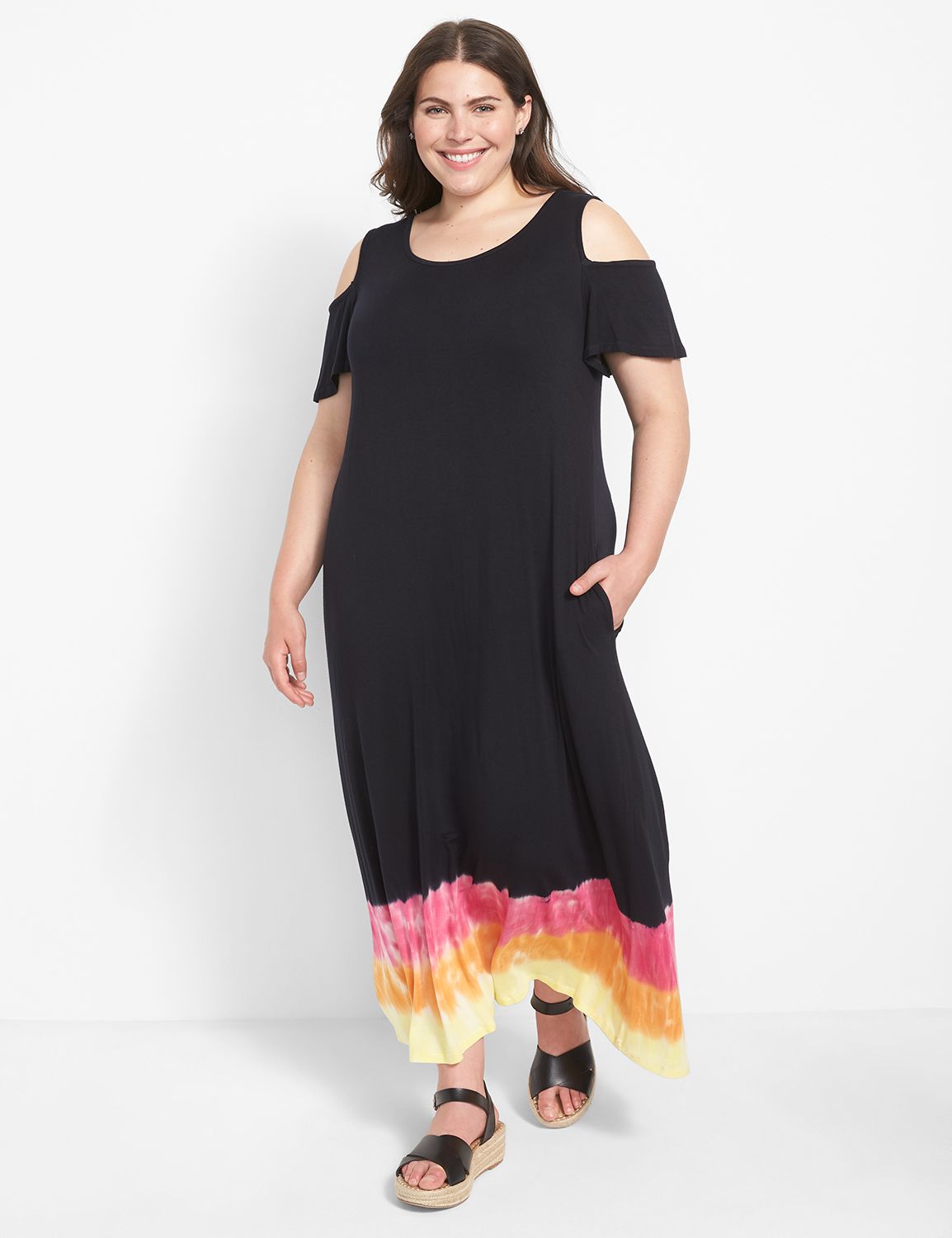 Lane bryant 2025 cold shoulder dress