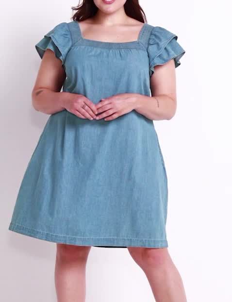 Lane bryant denim dress sales