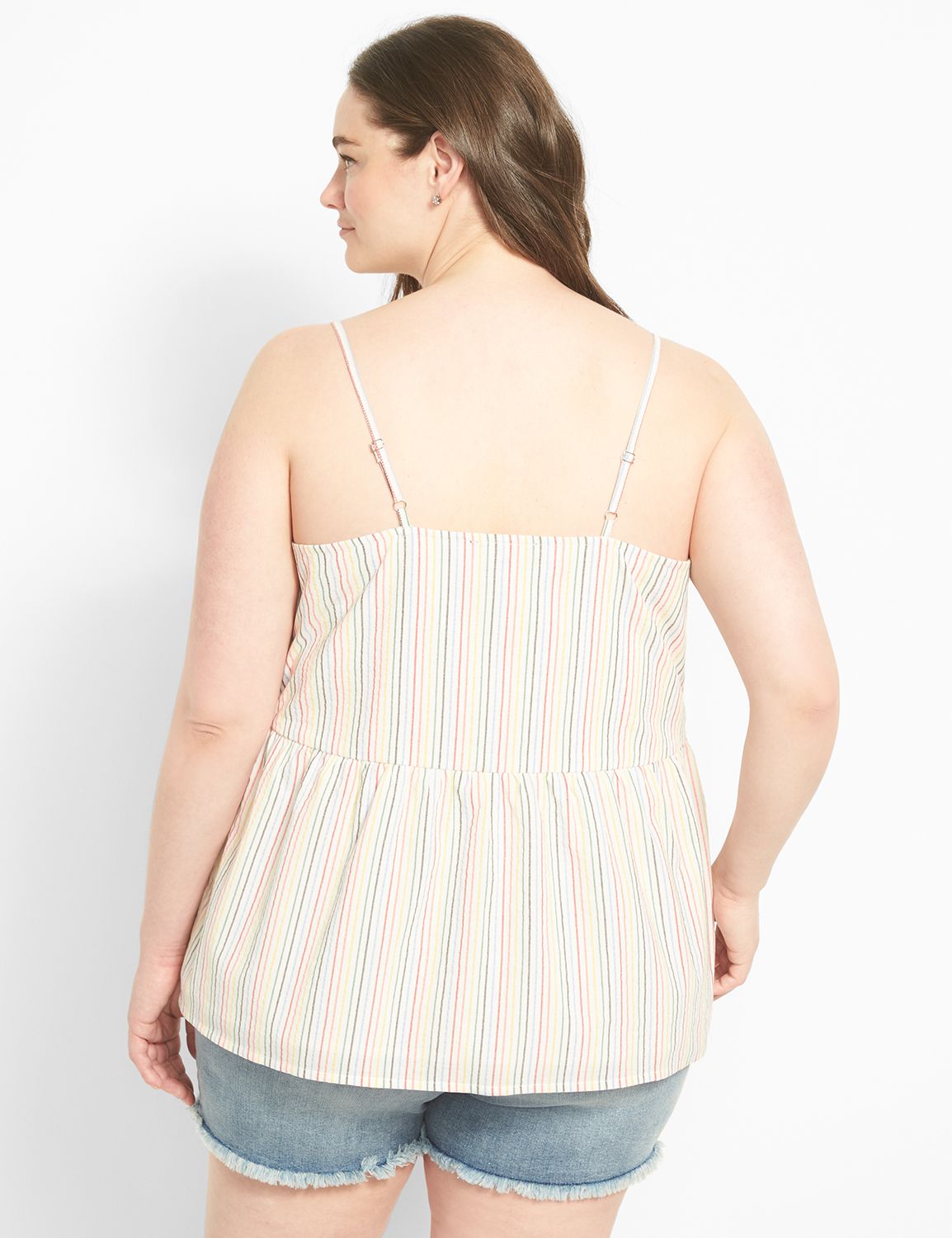 Sleeveless Button Down Stripe Top 1 Product Image 2