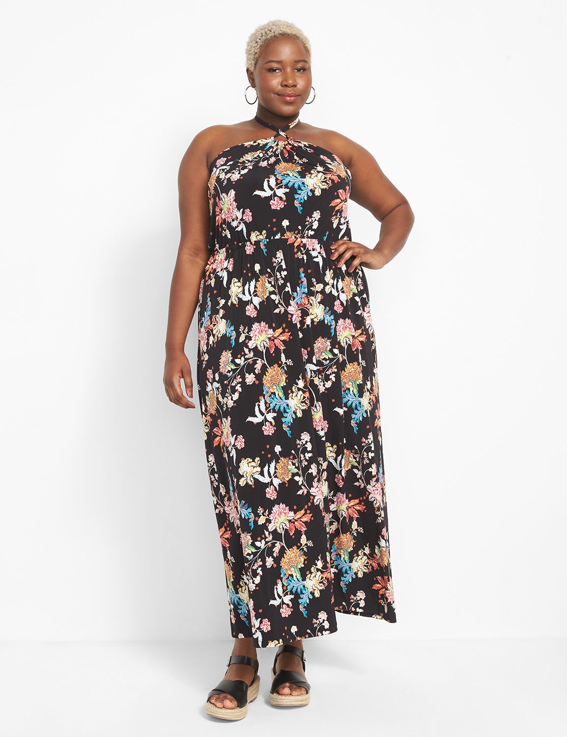 Halter tie outlet maxi dress