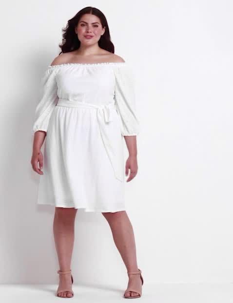3/4 Sleeve Off The Shoulder Knit Ey image number 0