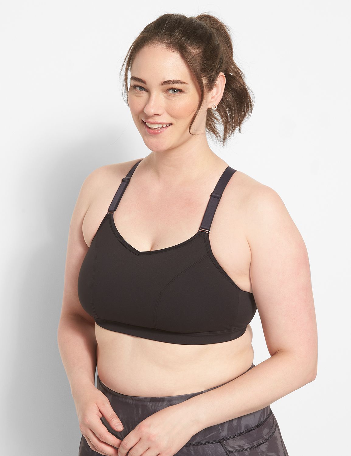 LIVI Active Lane Bryant Soft Low-Impact No Wire Sports Bra 26/28