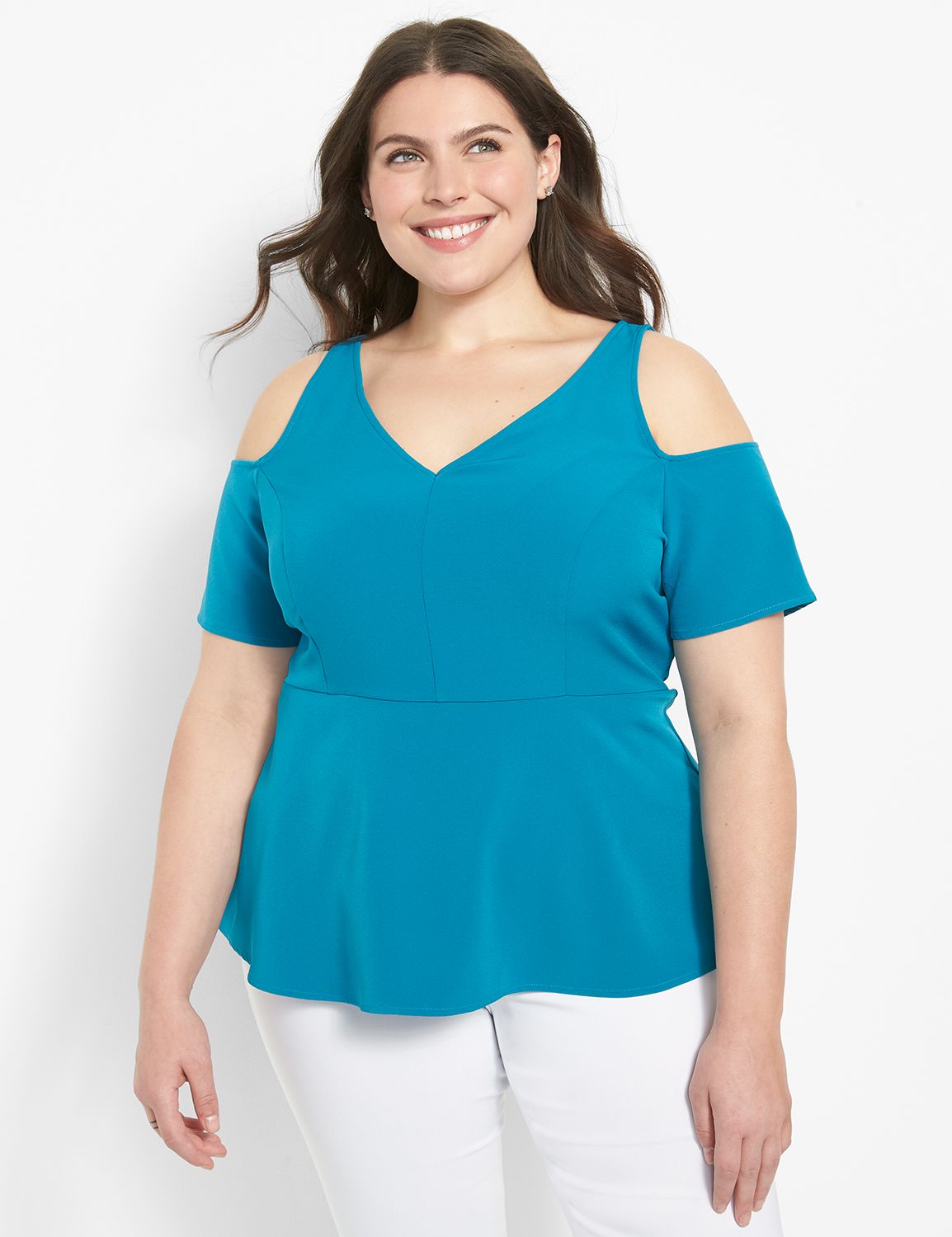 Lane bryant cheap cold shoulder tops