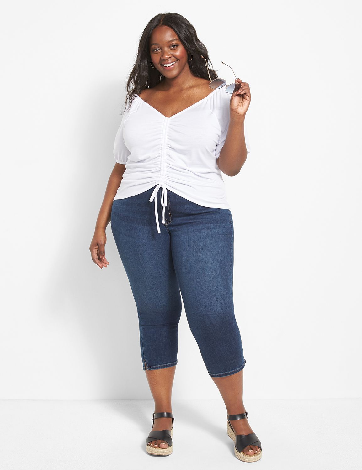 Plus size outlet capri outfits