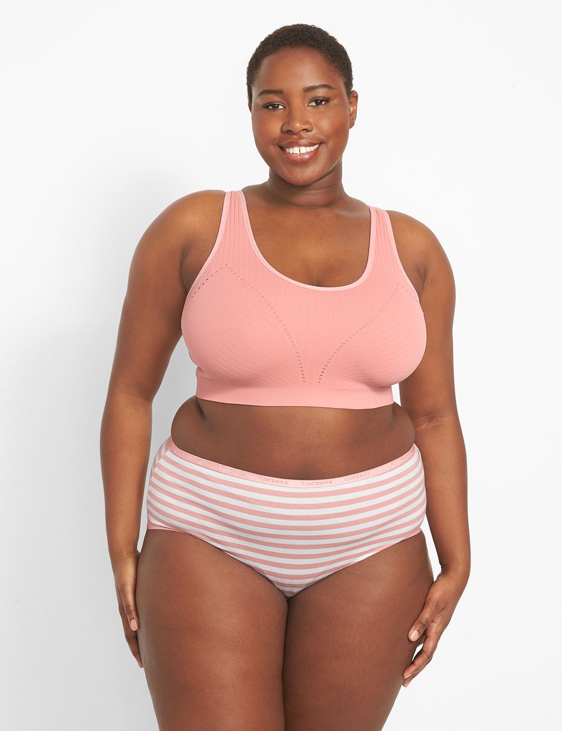 Seamless ribbed hot sale bralette