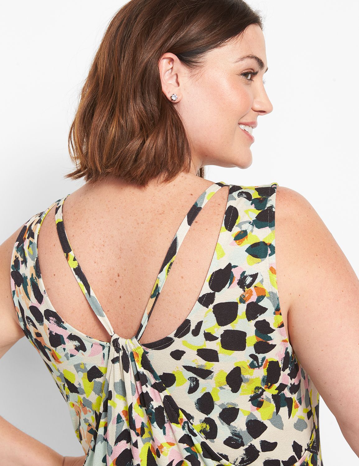 Sleeveless Side Slit & Short Set - Top