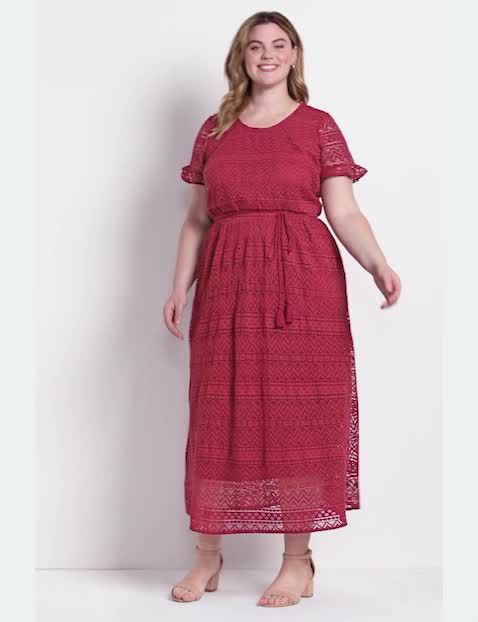 ruffle short sleeve boat neck croch image number 0